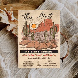 Invitación Esta no es mi primera fiesta de cumpleaños de Rode