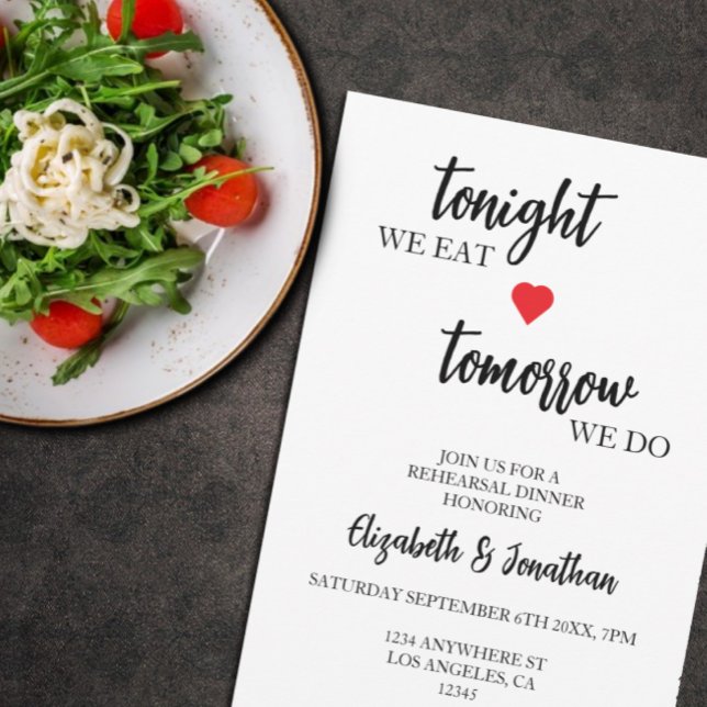 Invitación Esta Noche Comemos, Mañana Hacemos Cena De Ensayos (Subido por el creador)
