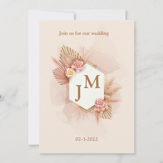 Invitación Esta noche es la noche del Eid, el matrimonio, el  (Anverso)