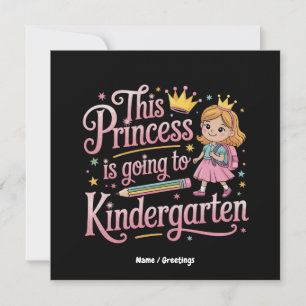 Invitación Esta princesa va a un regalo de guardería