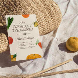 Invitación Está recién salida de la ducha de novia del mercad