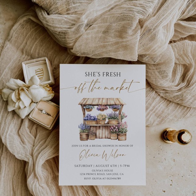 Invitación Está recién salida de la ducha de novia del mercad (Subido por el creador)
