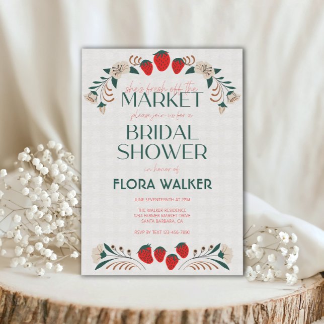 Invitación Está recién salida de la ducha de novia del mercad (Subido por el creador)