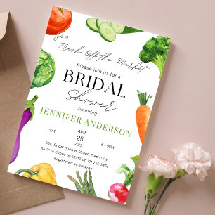 Invitación Está recién salida de la ducha de novia del mercad
