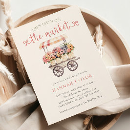 Invitación Está recién salida de la ducha de novia del mercad