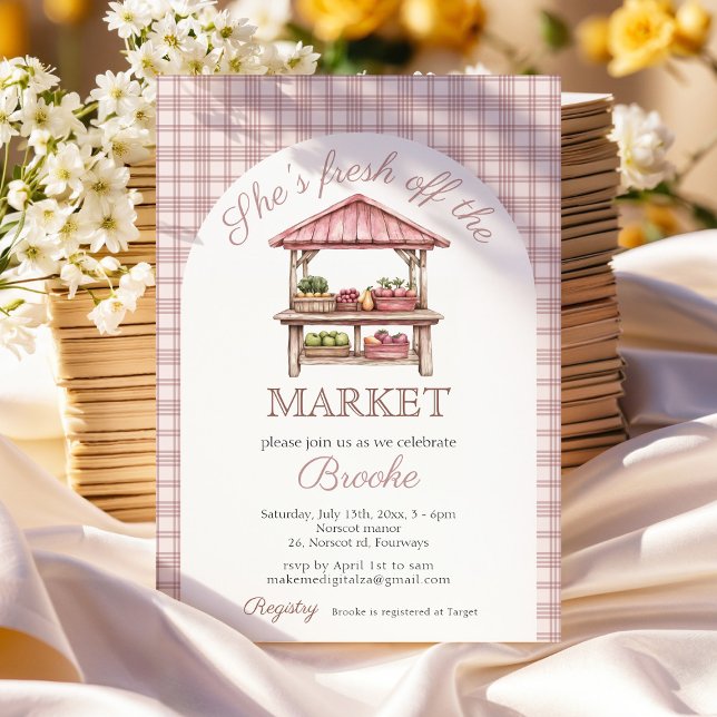 Invitación Está recién salida del mercado de la ducha de novi (Subido por el creador)