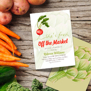 Invitación Está recién salida del mercado de la ducha roja de