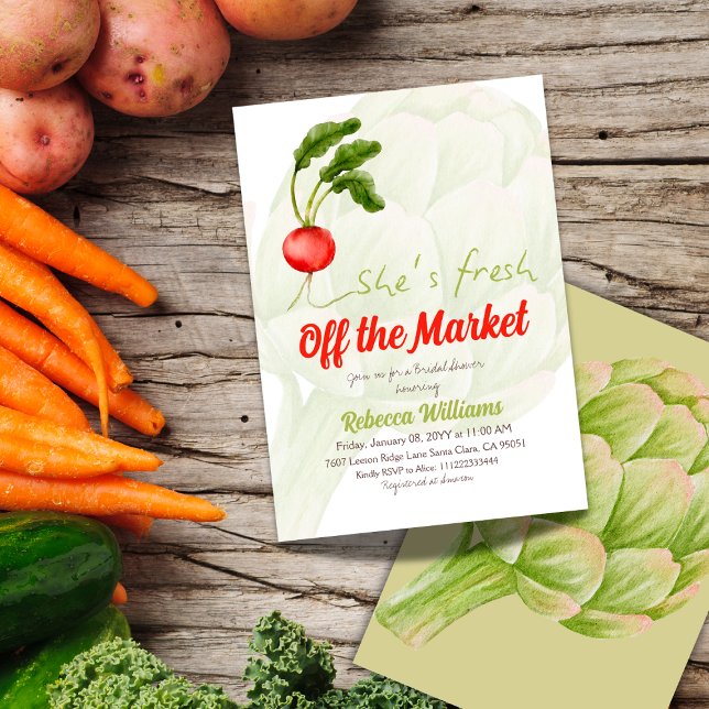 Invitación Está recién salida del mercado de la ducha roja de (Subido por el creador)