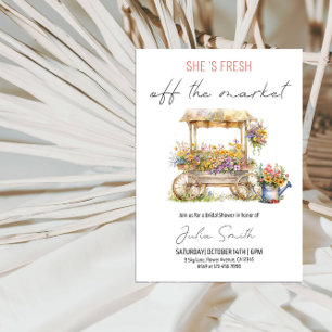 Invitación Está recién salida del mercado Fiesta de ducha de