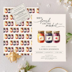 Invitación Está recién salida del mercado Fruits Bridal Showe