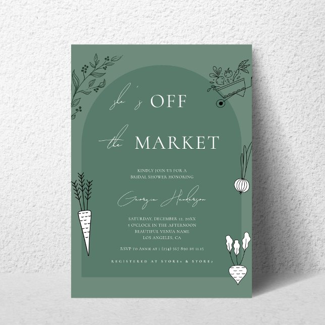 Invitación Está recién salida del mercado granjeros duchas de (Subido por el creador)