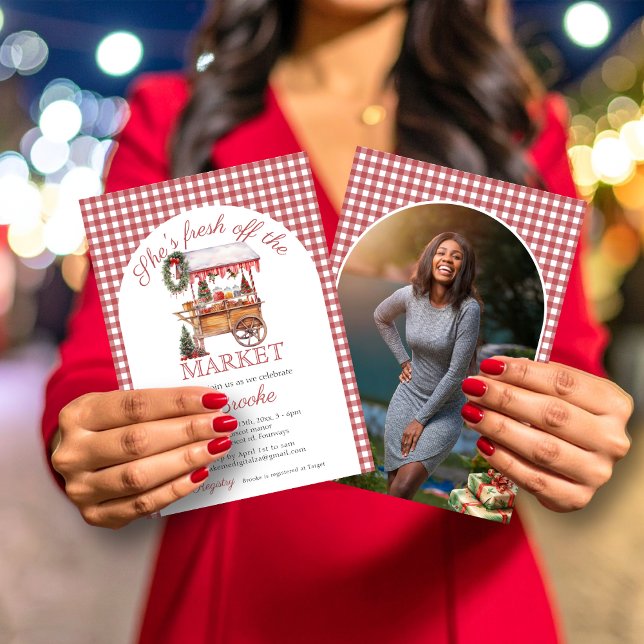 Invitación Está recién salida del mercado navidades Bridal Sh (Subido por el creador)