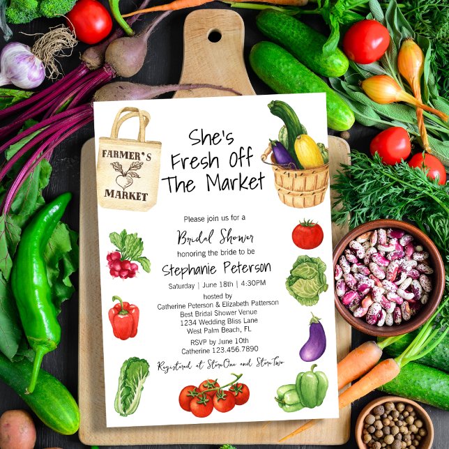 Invitación Está recién salida del mercado para la ducha de no (Subido por el creador)