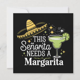Invitación Esta señorita Necesita Una Margarita Cinco De Mayo