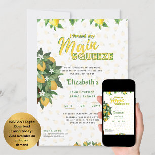 Invitación Establecer para el verano Ducha de novia con sal