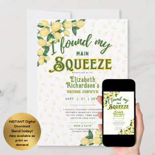Invitación Establecer para el verano Ducha de novia con sal
