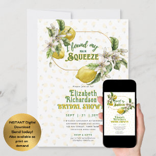 Invitación Establecer para el verano Ducha de novia con sal