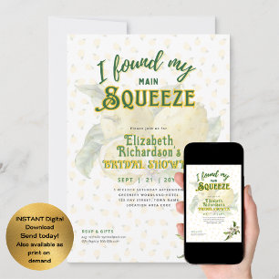 Invitación Establecer para el verano Ducha de novia con sal