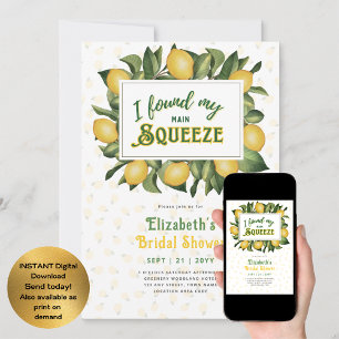 Invitación Establecer para el verano Ducha de novia con sal