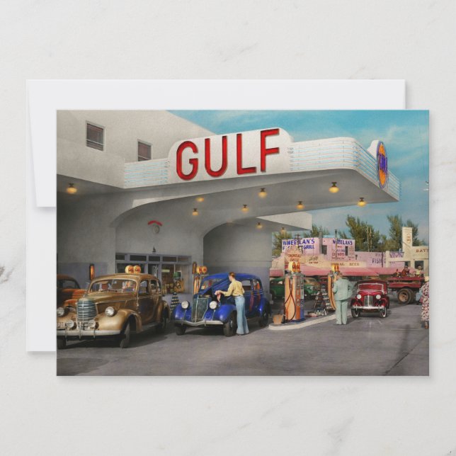 Invitación Estación de servicio - El gran viaje americano 193 (Anverso)