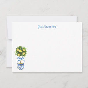 Invitación Estación de Topiary Chinoiserie Lemon