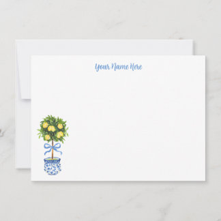 Invitación Estación de Topiary Chinoiserie Lemon