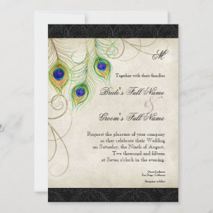 Invitación Estacionamiento de casamiento de casamiento negro