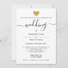 Invitación Estacionamiento moderno y sencillo de Boda de cora