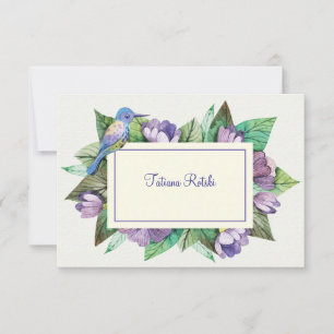 Invitación Estacionamiento personalizado de Lavender Blue