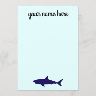 Invitación Estacionamiento personalizado de tiburones para ni