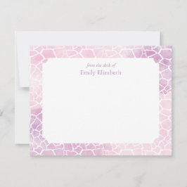 Invitación Estacionamiento personalizado del patrón de jirafa