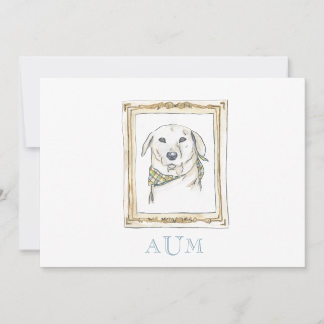 Invitación estacionaria de laboratorio amarillo (Anverso)