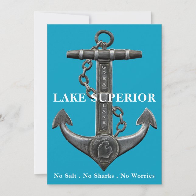 Invitación Estado del lago Superior Great Lake (Anverso)