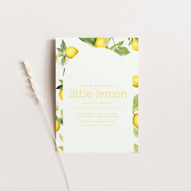 Invitación Estamos Acogiendo Un Pequeño Limón (Subido por el creador)