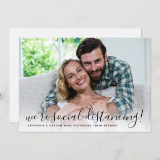 Invitación Estamos aplazando la boda por distanciamiento soci