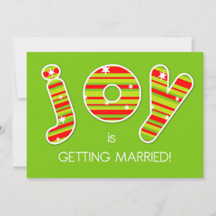 Invitación Estamos casados con una nueva dirección JOY en la 