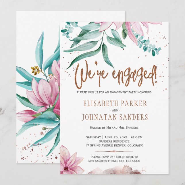 Invitación Estamos comprometidos con el partido de compromiso (Anverso / Reverso)