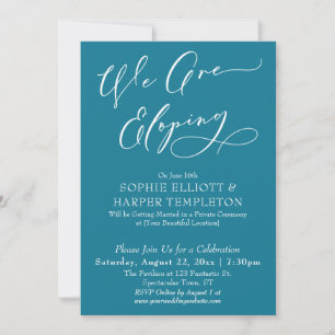 Invitación Estamos Eligentes, Simple Celebración Del Azul Mos