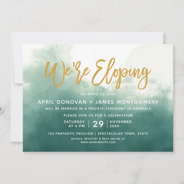 Invitación Estamos eligiendo la tipografía de brochas invitan (Anverso)