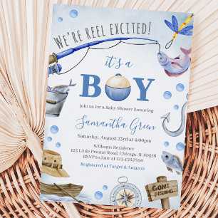 Invitación Estamos emocionados de verdad, ¡es un baby shower 