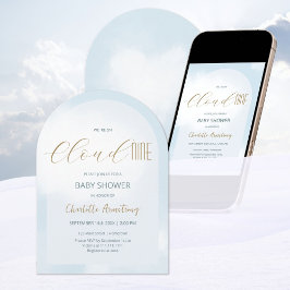 Invitación Estamos en el Baby Shower de Cloud 9 Elegant Dream