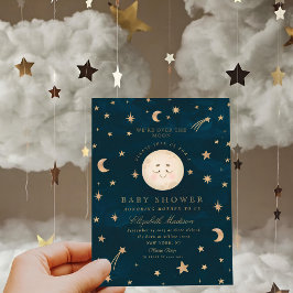 Invitación Estamos en el Baby Shower de la Estrella Dorada de