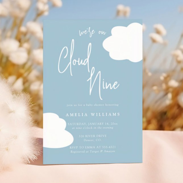 Invitación Estamos en un Baby Shower neutral de nueve géneros (Subido por el creador)