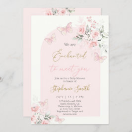 Invitación Estamos encantados de conocerte a tu Chica de Baby