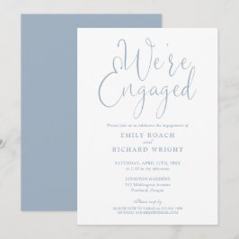 Invitación Estamos involucrados en el Dusty Blue Engagement P
