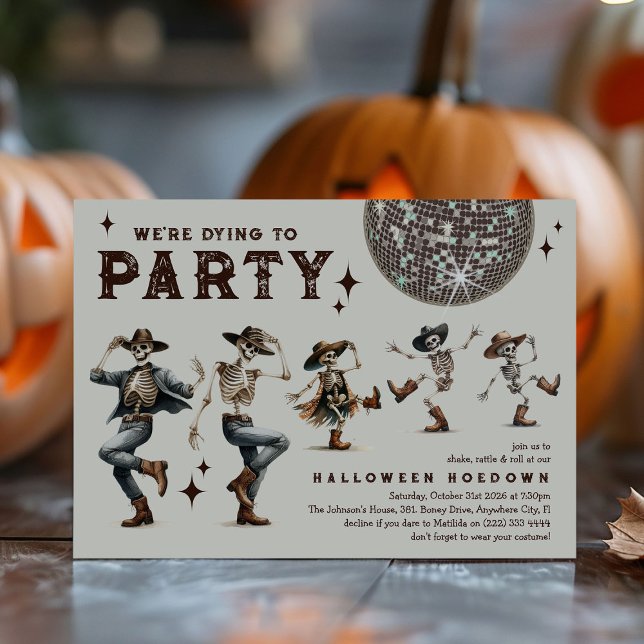 Invitación Estamos muriendo por la caída del Fiesta en Hallow (Subido por el creador)