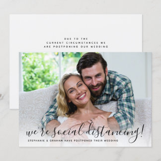 Invitación Estamos posponiendo nuestra boda por distanciamien