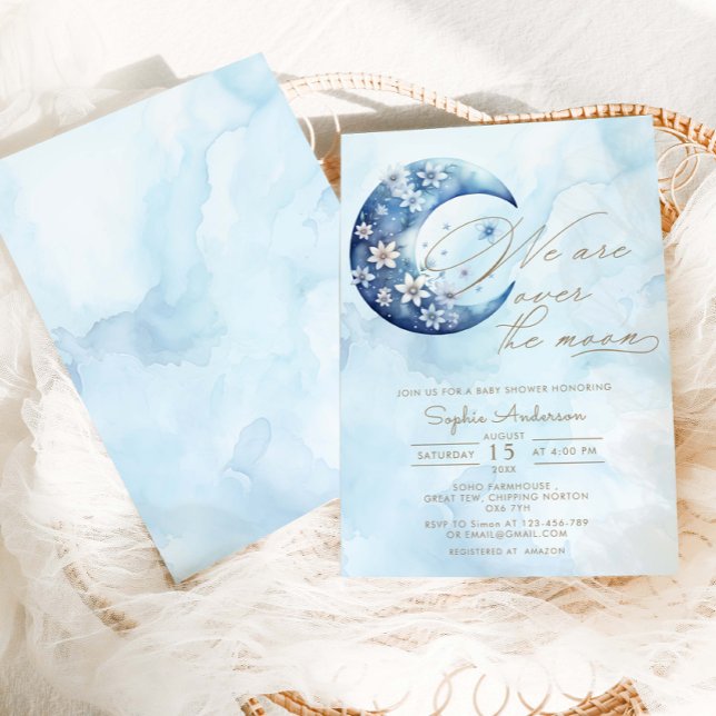 Invitación Estamos Sobre El Baby Shower De Moon Boy (Subido por el creador)