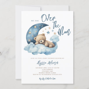Invitación Estamos sobre el Baby Shower del oso de peluche de