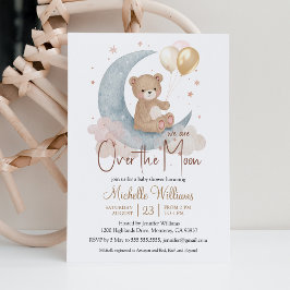 Invitación Estamos sobre la Osa Mayor Oso de Peluche Estrella